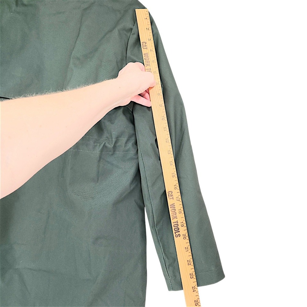 Seraphine Parka 2 Canvas Green Faux Fur Hood Down Fill Maternity Utility Jacket - Picture 6 of 12